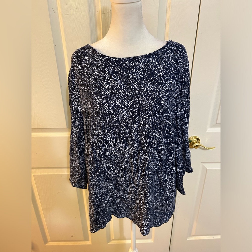 H&M blue and white tunic, size 12